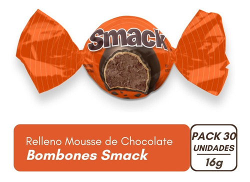 Smack Bombón Relleno - 30 Unidades X 16gr