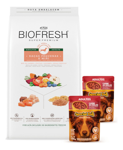 Comida Perro Biofresh Adulto Raza Chica 10 Kg + Promo!!