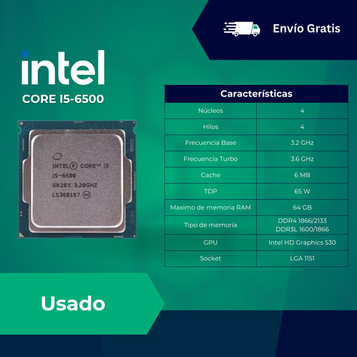 Procesador Intel Core I5 6500 6ta Generacion Socket 1151