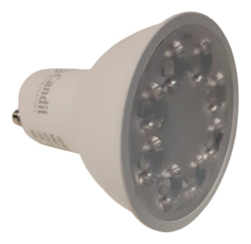 Imagen 2 de 8 de Pack X 10 Lamparas Dicroicas Focos Led 7w Gu10 220v Marca: Candil 3000k/6500k Luz Calida O Fria