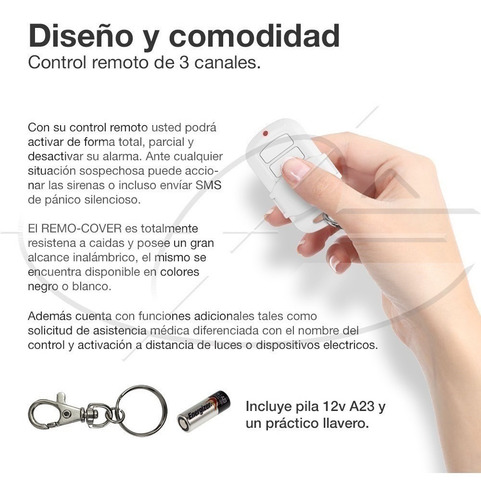 Kit Alarma Domiciliaria Inalámbrica Marshall 3 Gsm Teclado