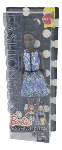 Barbie Fashionistas Negra 25 Blue Brocade Petite 