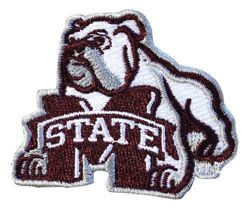 Parche Bordado De Mississippi State Bulldogs Ncaa Bulldog