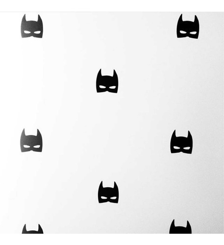 Adesivo Decorativo Mascara Batman 100 Unidades 9x7cm