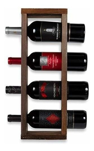 Estante De Vino De Madera De Estado Rustico Sonoma Soporte