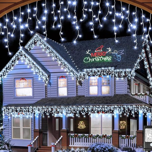 2 Pack Luces Navideñas 18 Metros Cascada Navidad 1000 Leds