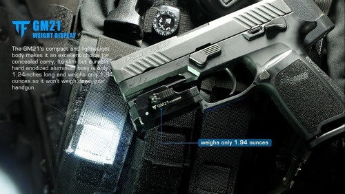 2024 Trustfire Gm21 Linterna Táctica Arma Riel Luz