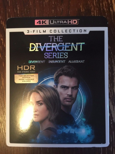 Blu Ray 4k Ultra Divergent Series Trilogia Insurgent Allegia