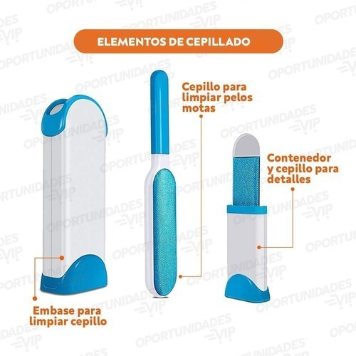 Peine Quita Pelusa Removedor Pelos Mascota Mueble 2 En 1
