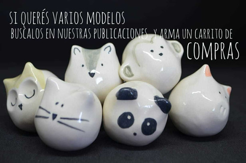 Tiradores De Ceramica Picuru, Perilla-infantil-niño Lechuza