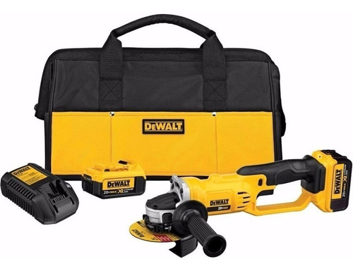 Amoladora Angular 115 Mm 20v Max 2 Bat Dewalt Dcg412m2-b2