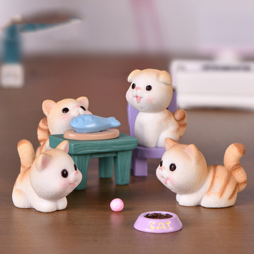 Maceta Con Forma De Gatito, Adorno Con Forma De Bonsái (6 Un