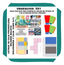Comprar Kit Imprimible Moldes Letras Numeros 3d (editables)
