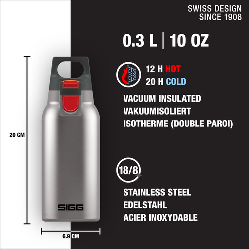 Sigg - Botella De Agua Aislada - Termo Flask Hot & Cold One.