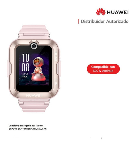 Imagen 3 de 4 de Smartwatch Huawei Watch Kids 4 Pro 8gb Rom Rosado