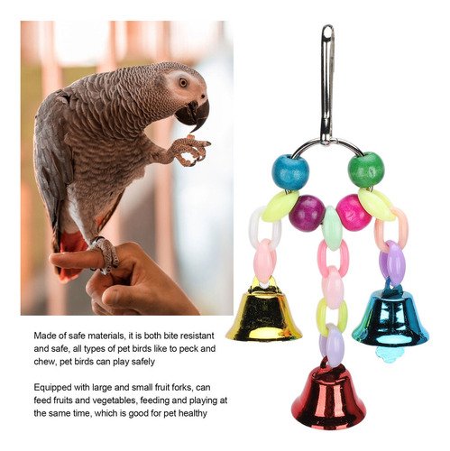 Pets Perico Periquito Loro Colgante Columpio Pájaro Masticad