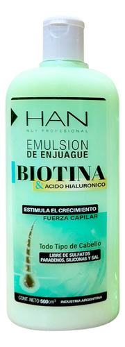 Han Acondicionador Biotina- Ac Hialuronico Fuerza Capilar X3