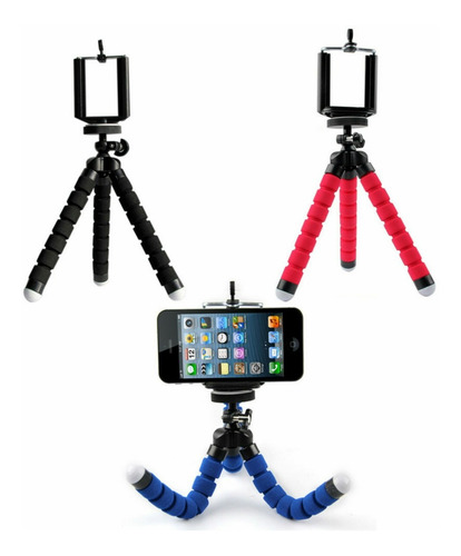 Mini Tripé Flexível P/ Celulares iPhone Sansumg E Câmeras