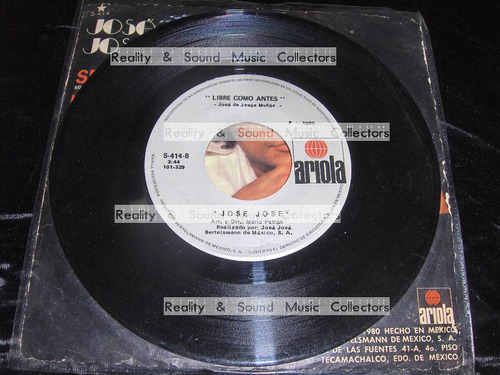 Jose Jose Sera Vinilo 7 Pulgadas De Coleccion (Usado)
