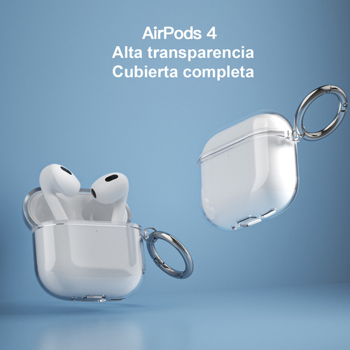 Funda Transparente Para AirPods 4 - Tpu - Case Resistente