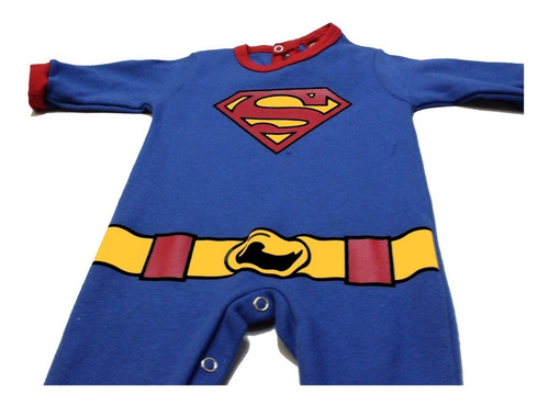 Imagen 2 de 4 de Mameluco Superman Disfraz Original Ropa De Bebe