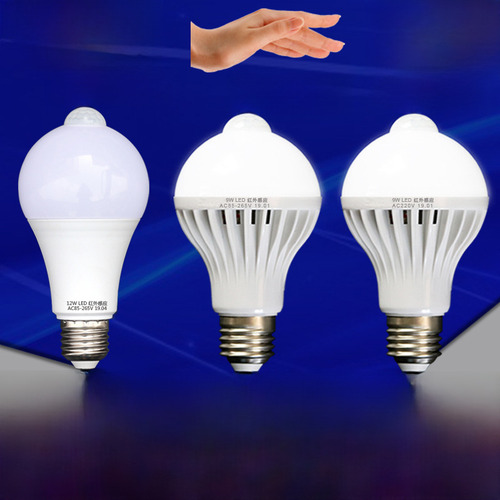 Bombillo Con Sensor De Movimiento 5 Led Luz Y Sonido