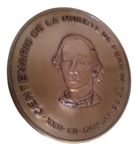 Medalla De Colección Centenario Muerte De Fermín Toro