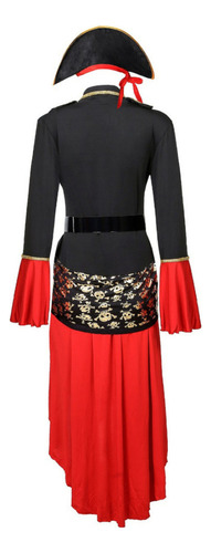 Disfraz De Pirata Jack Sparrow Halloween Cosplay Para Mujer