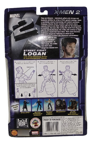Boneco X-men Wolverine Logan Street Fight Filme Toybiz