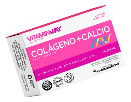 Vitamin Way Kit X2 Colágeno + Calcio Cabello Piel Uñas 30c