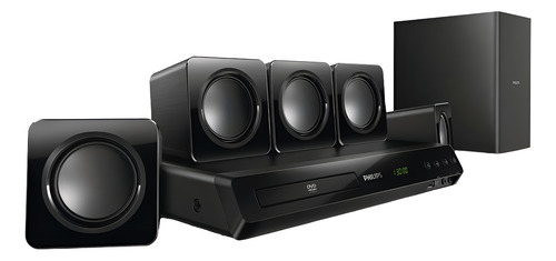 Home Theater 5.1 Philips Htd3511 300w Hdmi Usb Dvd Karaoke Negro