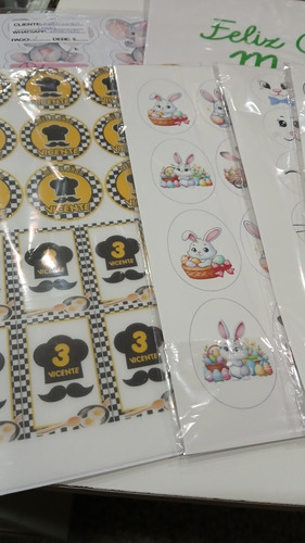 Láminas Comestibles ,chocotransfer, Stickers
