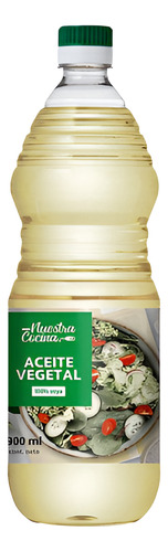 Aceite Nuestra Cocina Vegetal Botella 900 Ml