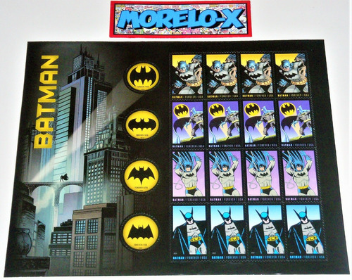 Batman 75 Años- Coleccion De Estampillas- U S P S 2014 (Usado)