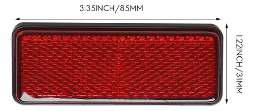 Número De Reflector Trasero Para Moto, Quad, Scooter, Luz Ro