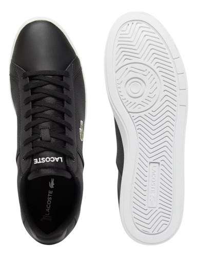 Tenis Lacoste Lite Base Negro Casual Comodo Hombre Original