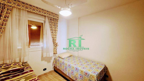 Imagem 11 de 19 de Apartamento Na Praia, Vista Para O Mar, Sacada, 2 Dormitórios + Dependência De Empregada, 1 Vaga De Garagem, Pitangueiras, Guarujá/sp - Ap5529
