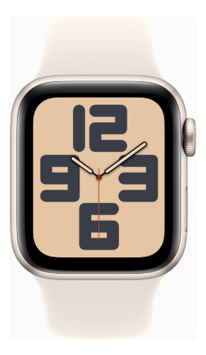 Apple Watch Se 40mm Gps Starlight ( Estelar ) Bege Mesh Bege Branco