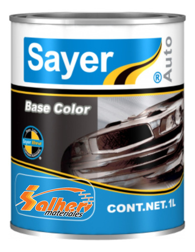 Esmaalte Base Color Automotriiz Plata Extragrueso 1 Litro