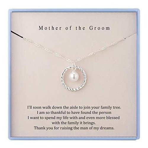 Collar - Mother Of The Groom Necklace From Bride Sterling Si
