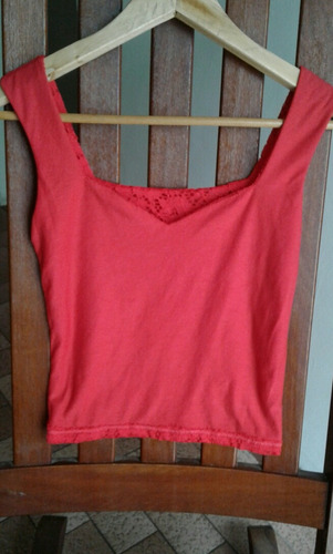 Top Musculosa Brodrery Con Espandex Impecable