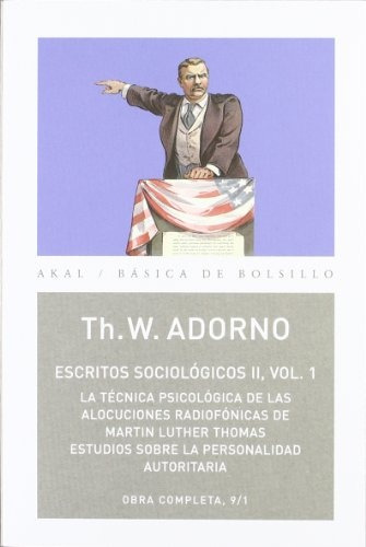 Escritos Sociológicos Ii - Vol. 1 Obras 09, Adorno, Ed. Akal