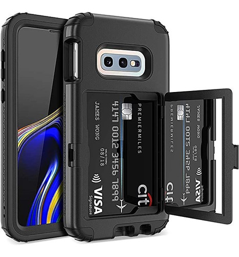 Welovecase Galaxy S10e Wallet Case Built In Screen Protector