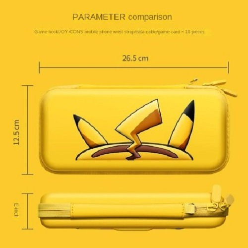 Hard Case Pokémon Pikachu Amarela Nintendo Switch V/oled