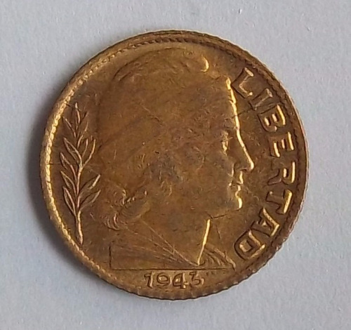 Argentina 5 Centavos 1943 Exc Cj 215