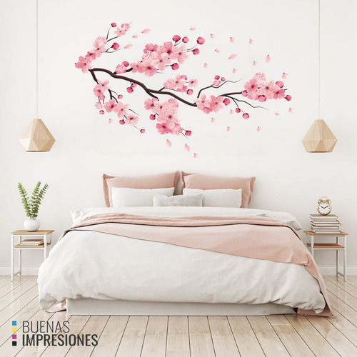 Imagen 2 de 8 de Vinilos Decorativos Pared Ramas, Flores