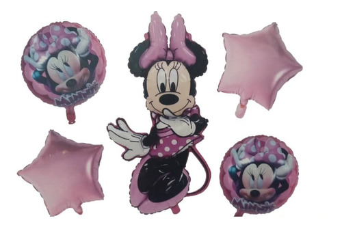 Set De Globos Minnie Cumpleaños 