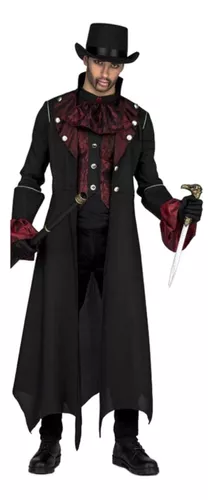 Fantasia Masculina Luxo Vampiro Drácula Festa Halloween