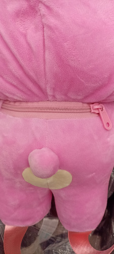 Mochila Backpack Peluche Bt21 Cooky Bts Jungkook 50cm Rosa Liso