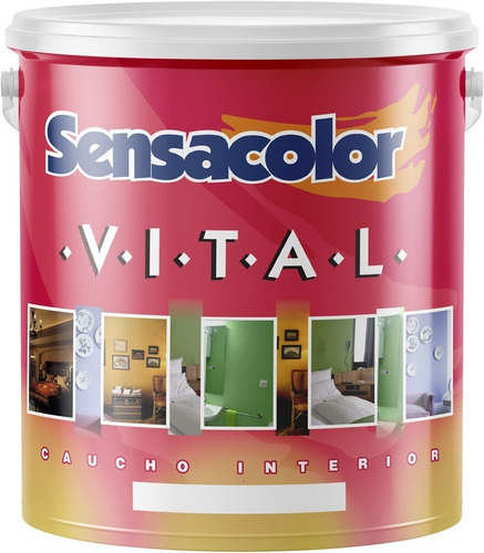 Pintura Sensacolor Vital De Caucho - Blanco De Galon 